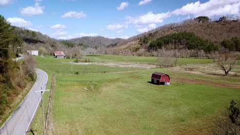 farm in valle crucis nc aerial reveal