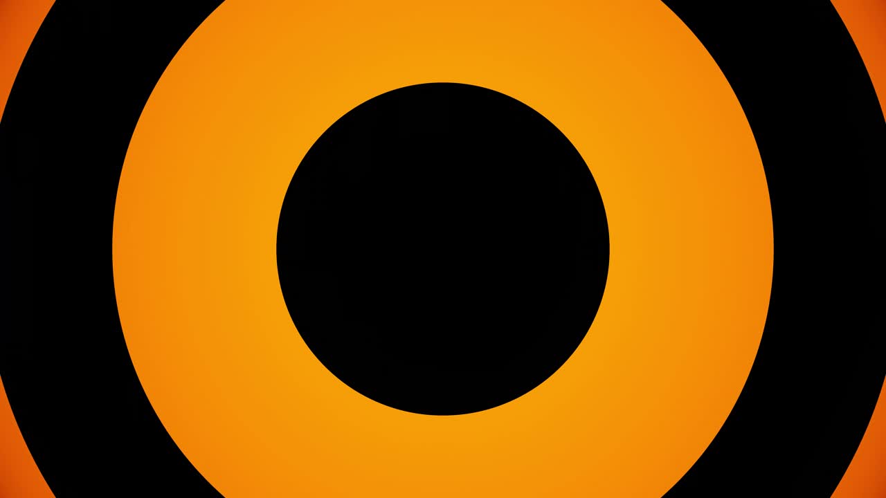 Orange and Black Circular Pattern