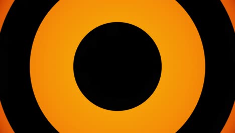 Orange and Black Circular Pattern