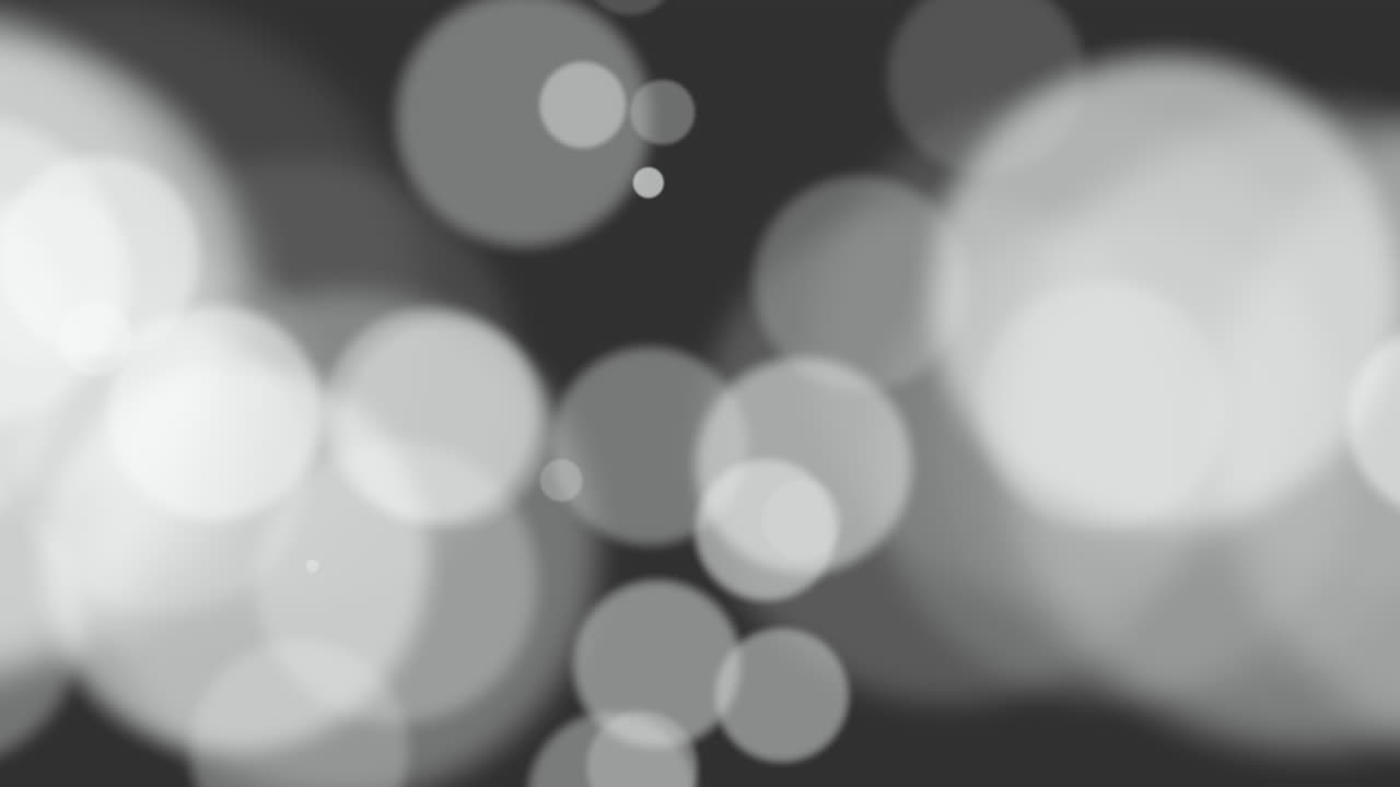 애니메이션은 반짝이는 배경 6에 추상 흰색 보케와 입자를 날립니다.