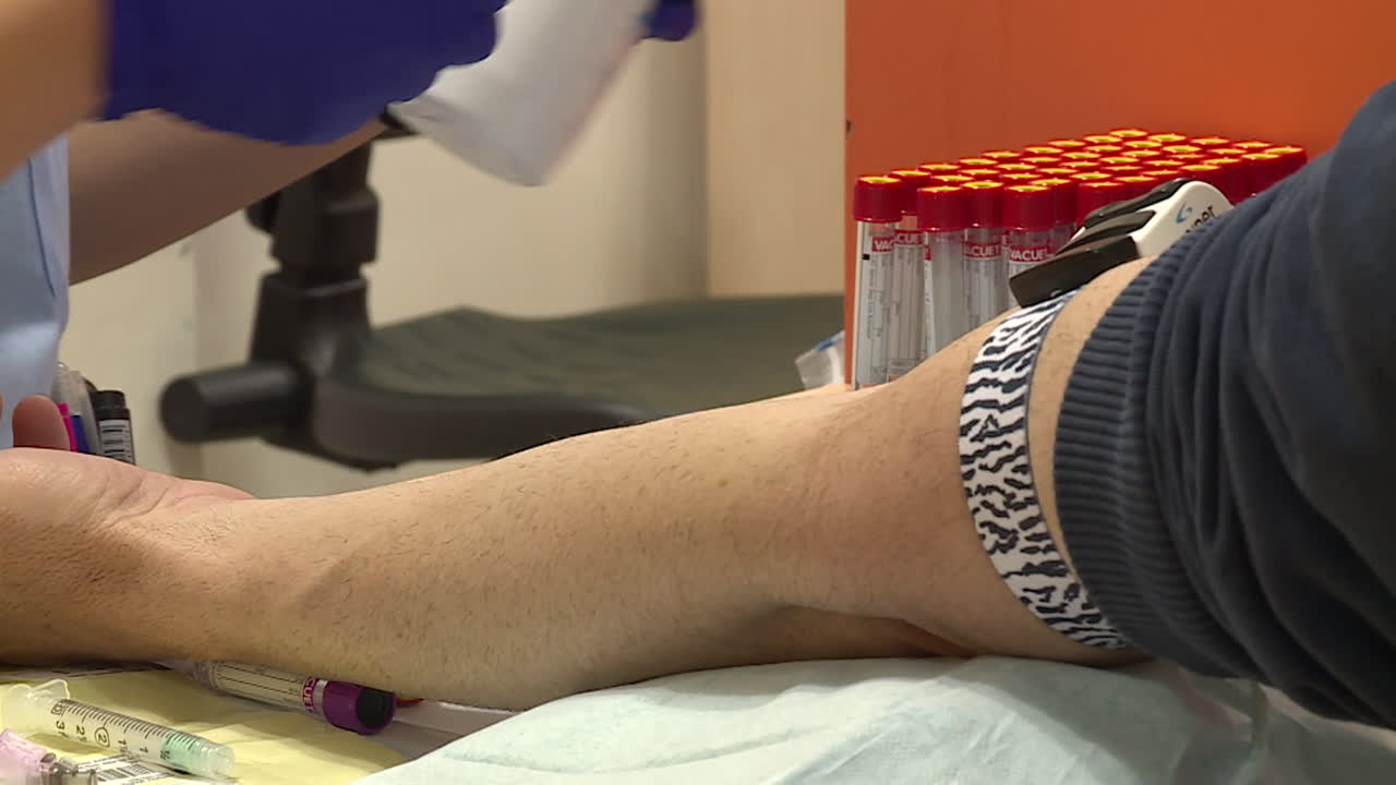 procedimiento de extracción de sangre