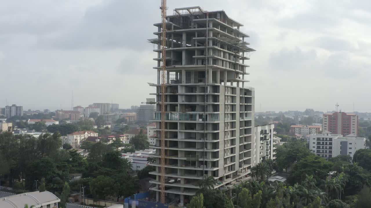 edificio construcción nigeria drone 01