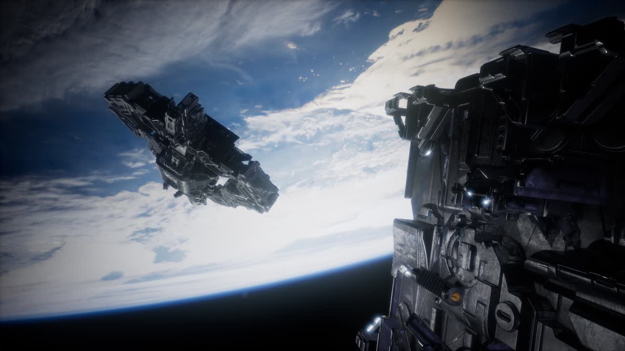 어머니 우주선으로 알려진 거대한 우주선의 함대가 지구 위에 위치를 잡고 있습니다.