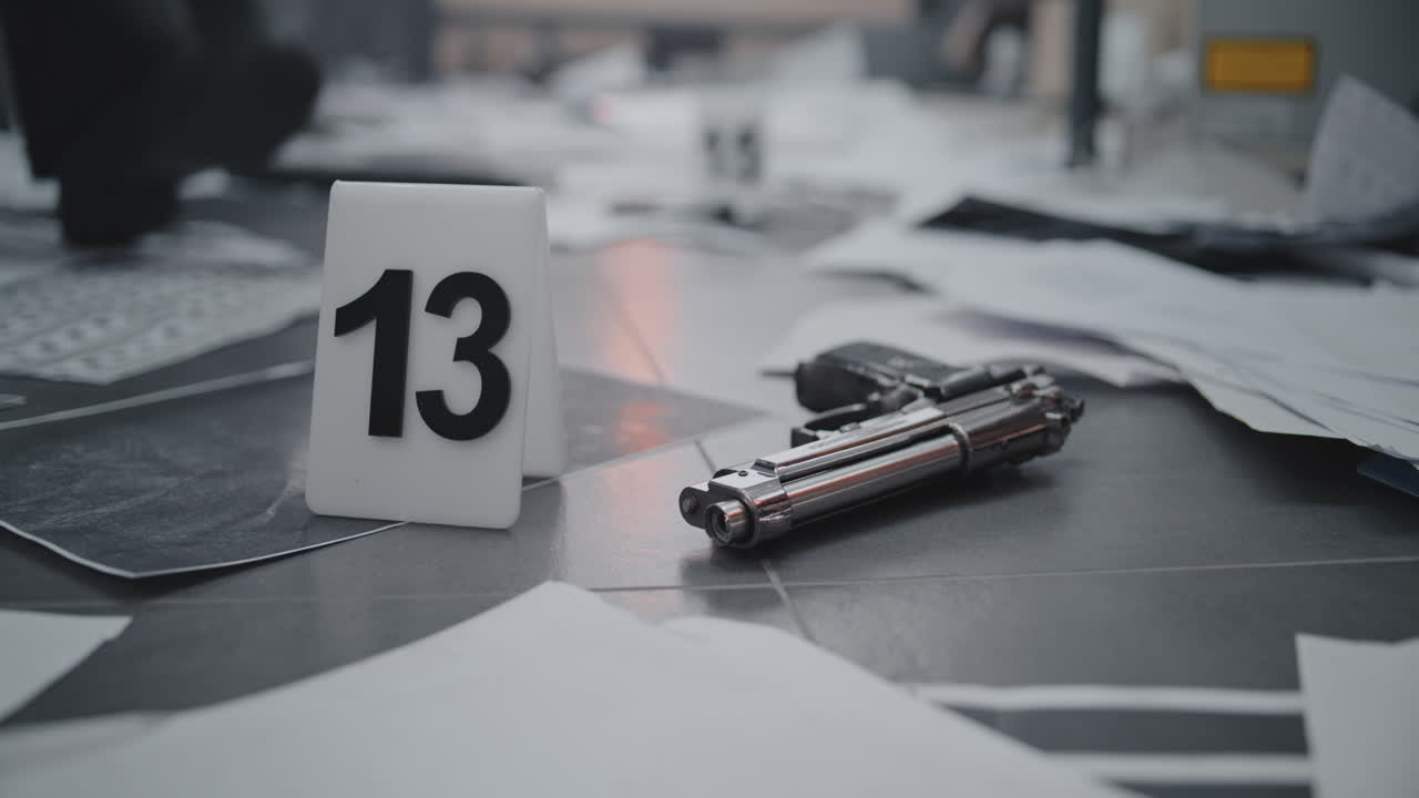 pruebas de la escena del crimen