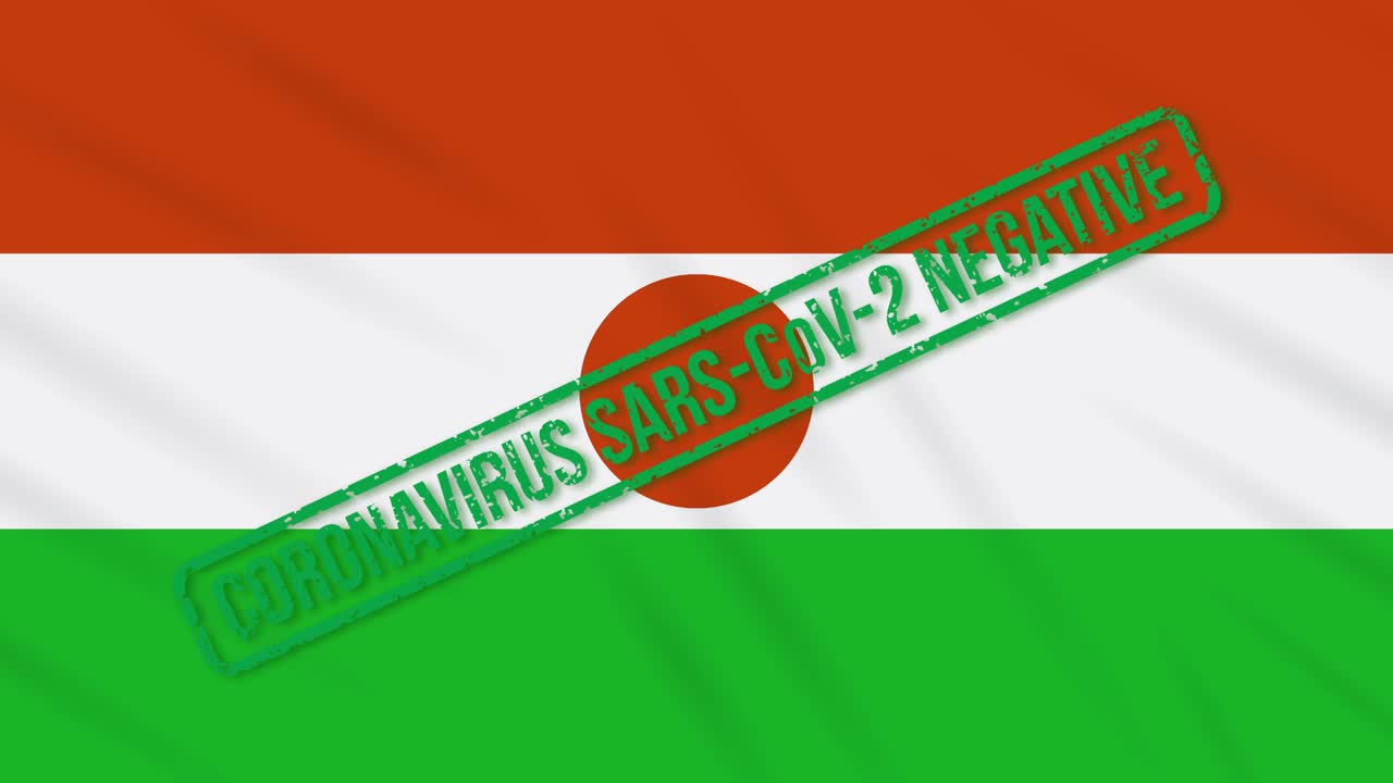 코로나 바이러스로부터의 자유의 녹색 스프와 함께 날아다니는 나이지리아 발, 루프