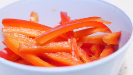 chopped capsicum and place in a bowl