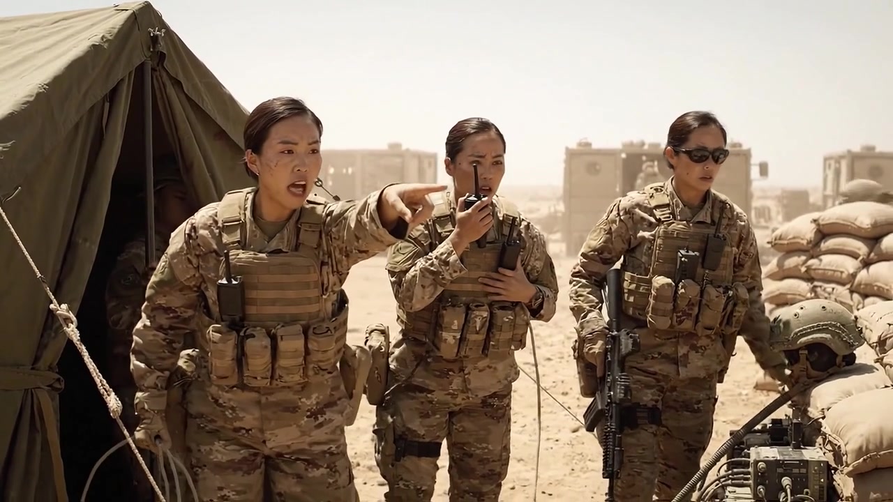 Personale militare impegnato in operazioni tattiche in un ambiente desertico, dimostrando lavoro di squadra e prontezza tra condizioni difficili.