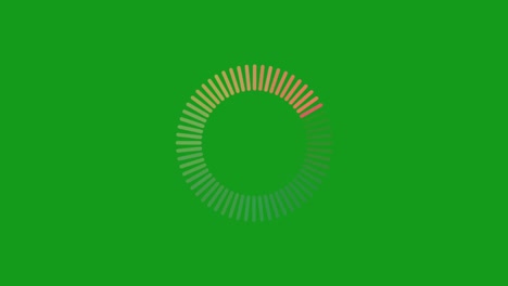 proceso de carga gráficos de movimiento de pantalla verde