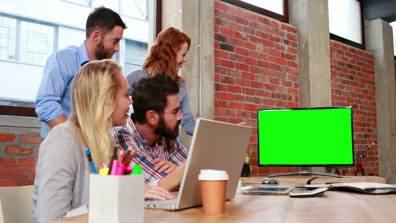 Casual business team having a meeting