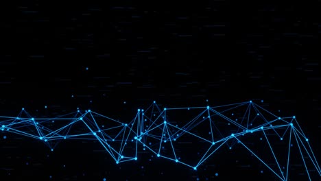 abstract digital connection dots and lines. technology background. network connection structure. plexus effect. 3d rendering