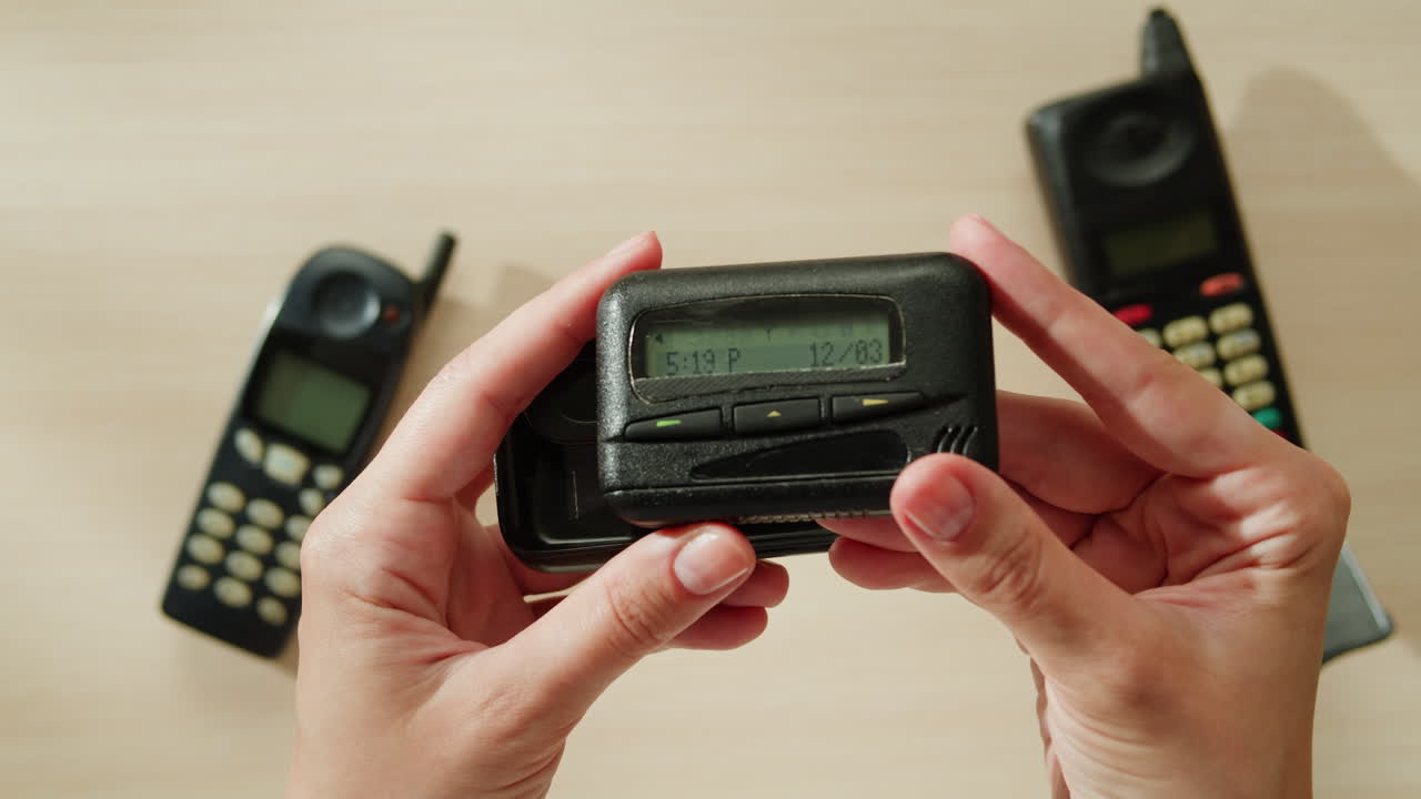 빈티지 페이저와 드폰