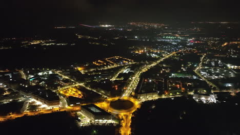 city lights illuminate historic districts on the mediterranean coast.