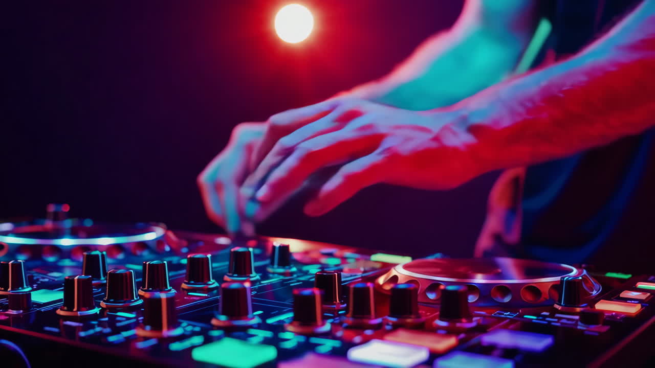 actuación de dj en un club nocturno