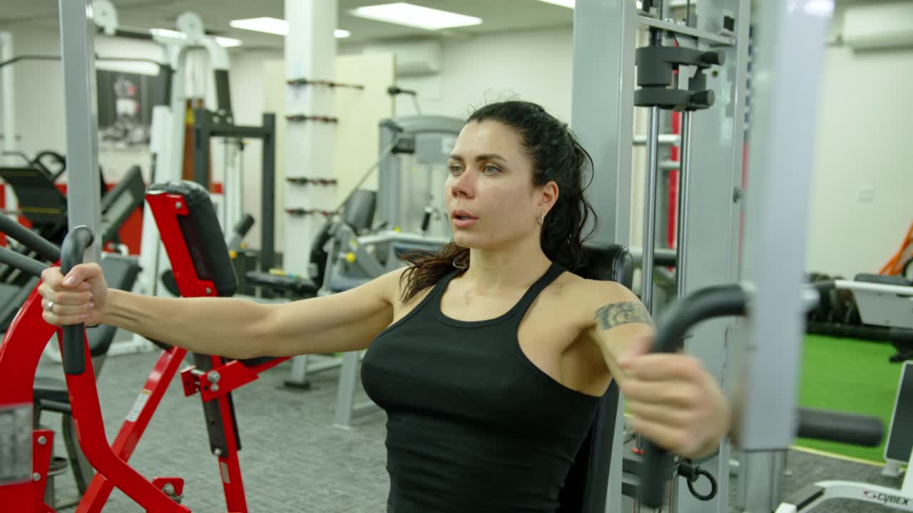 Woman doing sports and fitness training. Leisure concept