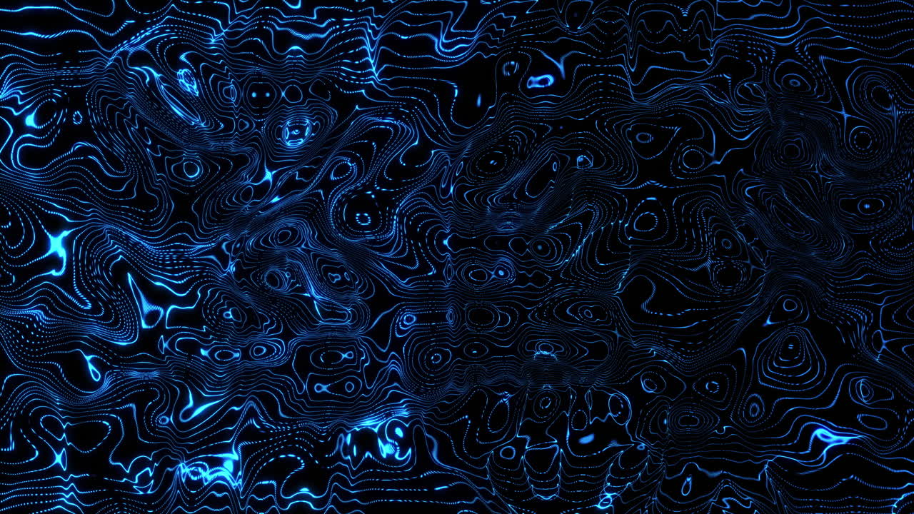 animación de fondo negro con ondas azules en movimiento