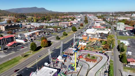 amusement park aerial in pigeon forge tennessee