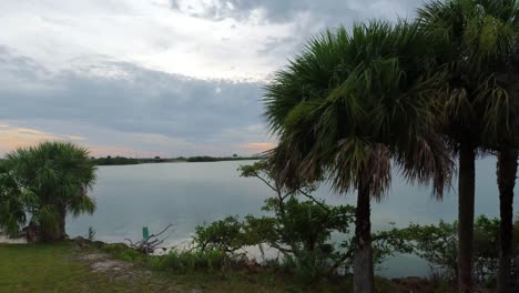early morning over the banana rive near cape canaveral florida