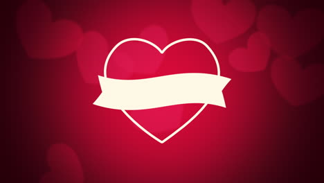 Flying-red-hearts-and-white-heart-with-ribbon