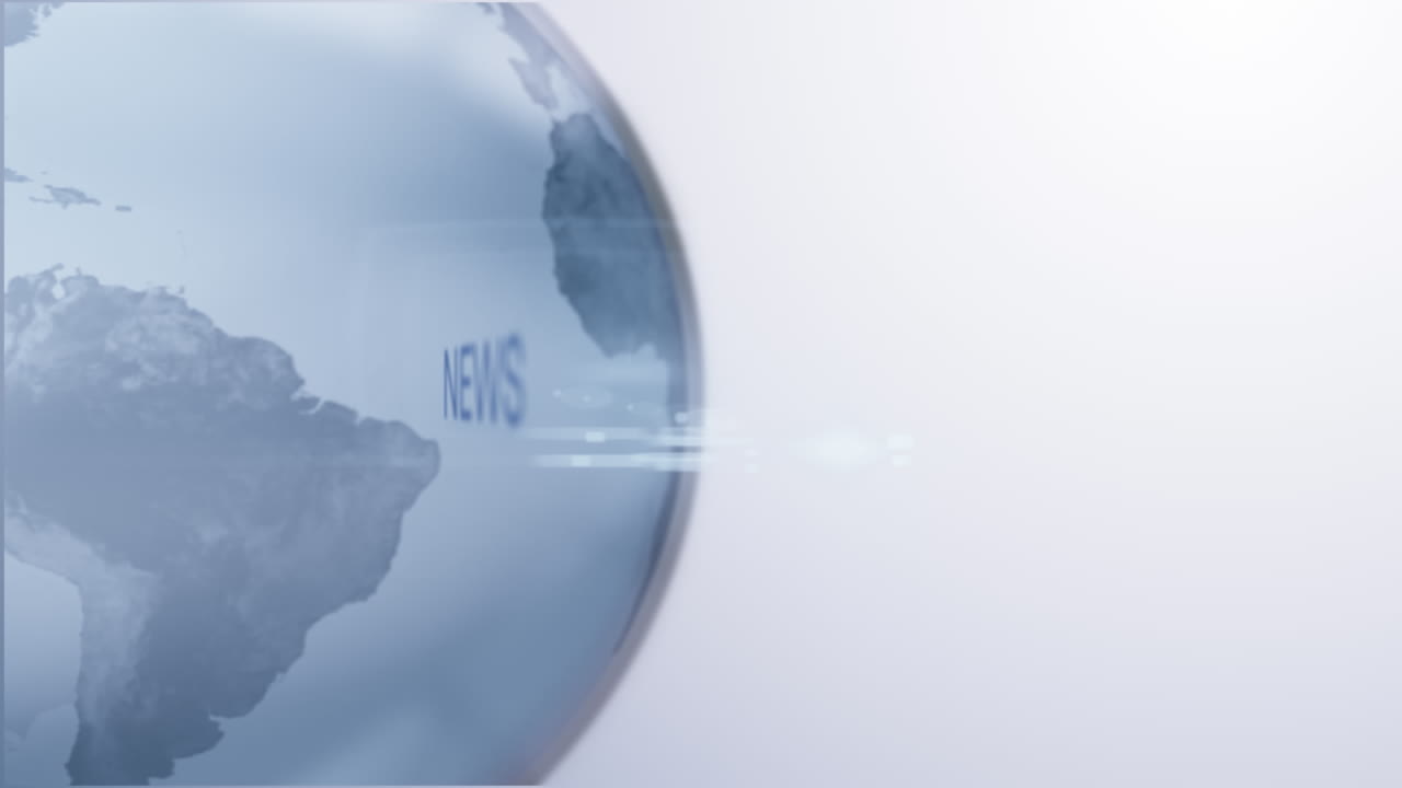 지구를 배경으로 작성된 단어 뉴스의 애니메이션