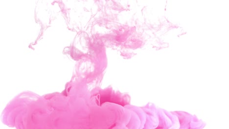 pink ink in water