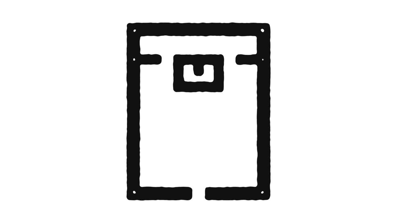 무게 스케일 아이콘 애니메이션 영상 및 알파 채널