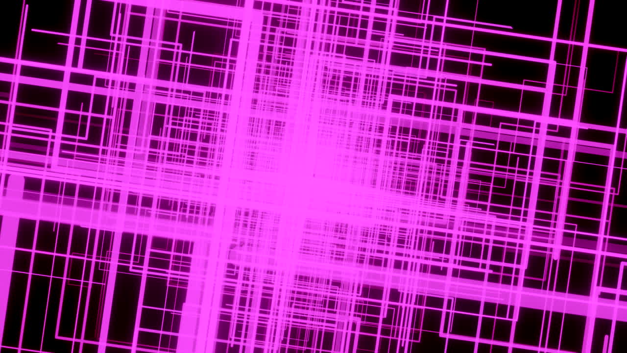 Abstract Pink Glowing Lines Grid Pattern