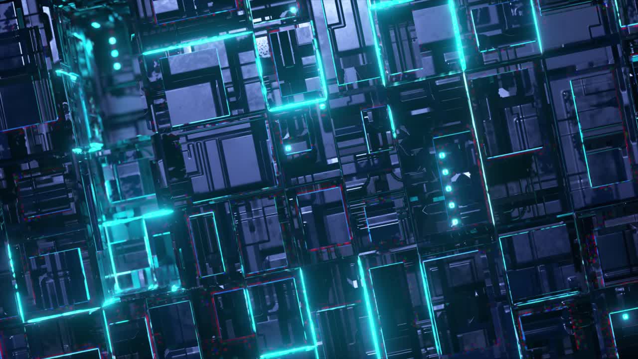 Futuristic Technological Grid