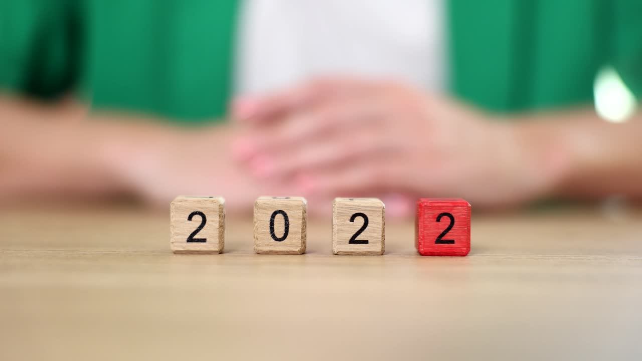 2023 New Year Wooden Blocks