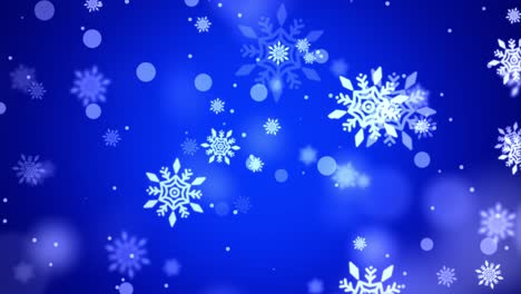 glittering glitter stars and snow snowflakes particles motion loop 4k background.