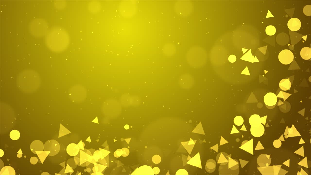 Abstract Gold Background with Geometric Shapes