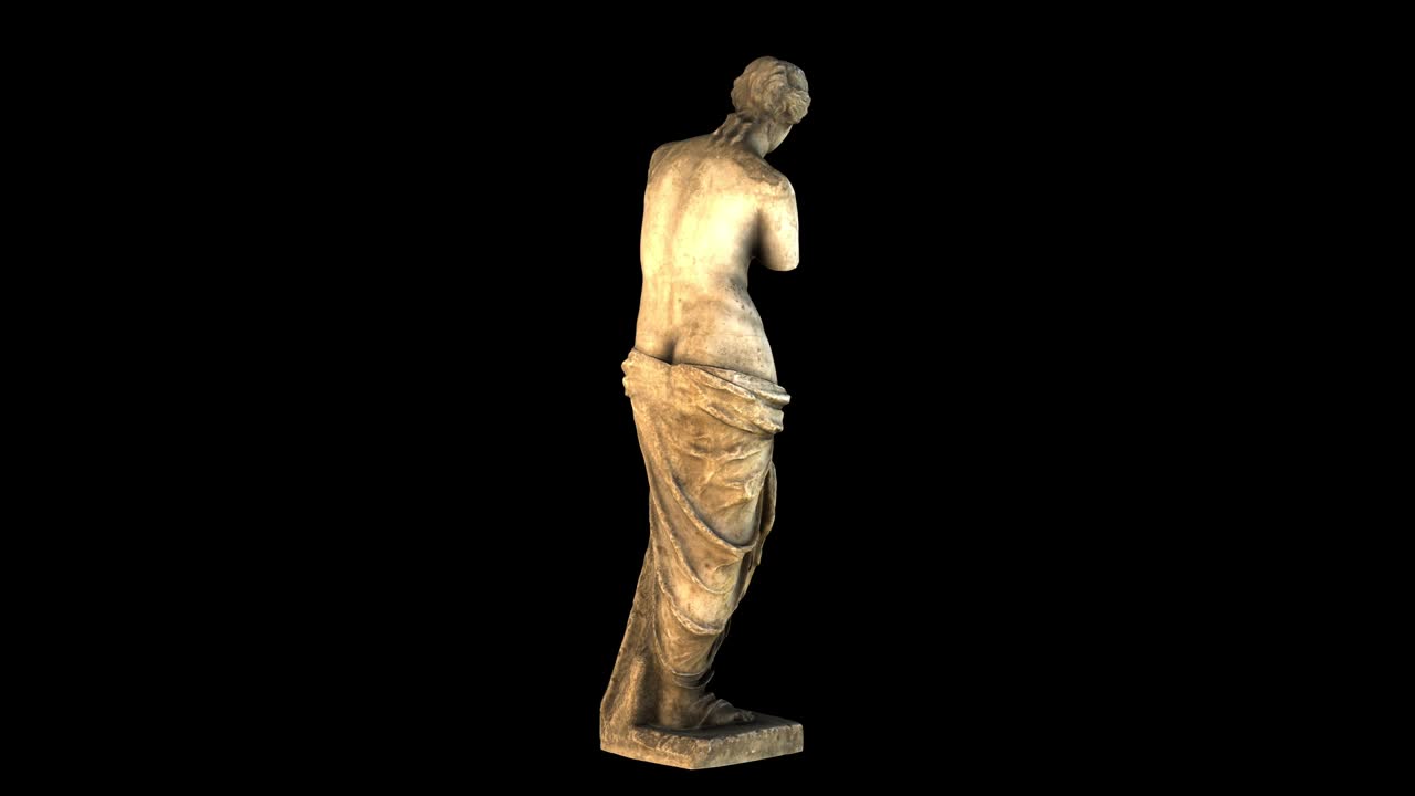 afrodita de milos - bucle de rotación