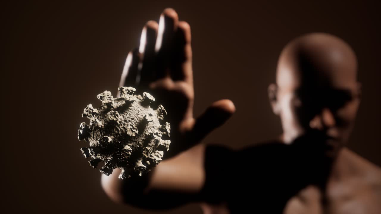 hombre asustado gestando dejar de temer a la infección por coronavirus covid-19