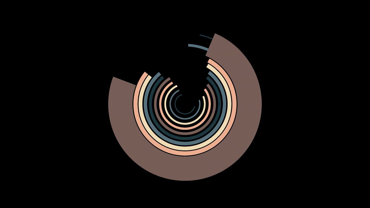 4K Flat Circle Transition Element 10 (with alpha channel)