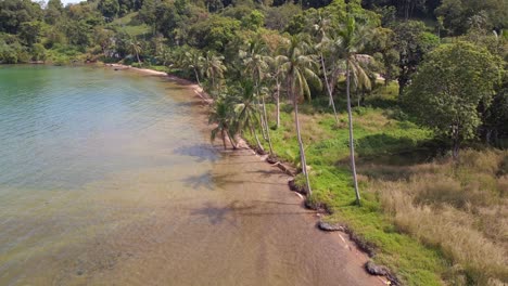 overview natural sand beach