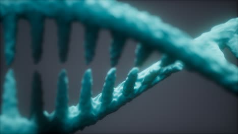 bright particulate 3d rendered dna