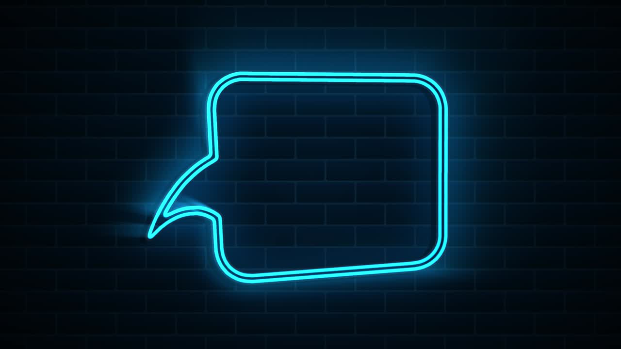 Animated white outlined speech bubble, chat balloon icon. Pictogram, comic book, anime. Useful for web site, banner, greeting cards, apps and social media posts. Chroma key, black screen background.