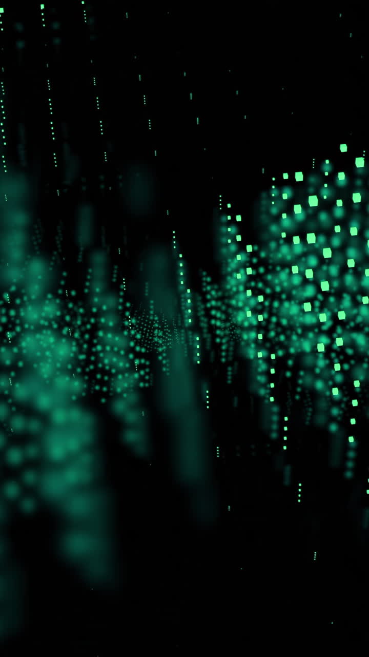 Abstract Green Digital Pattern