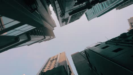 skyscrapers view from ground
