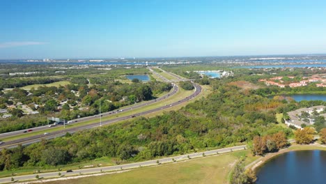 aerial view of highway to sarasota, florida