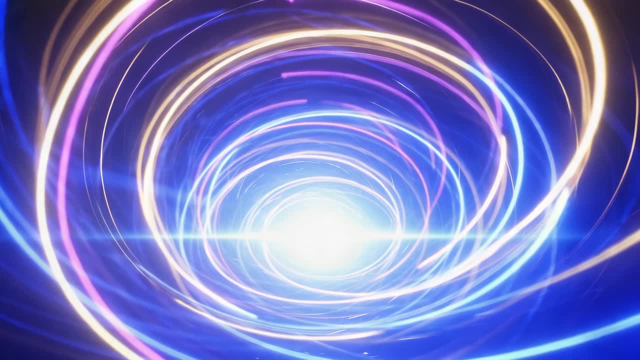 추상적인 라이트 터널