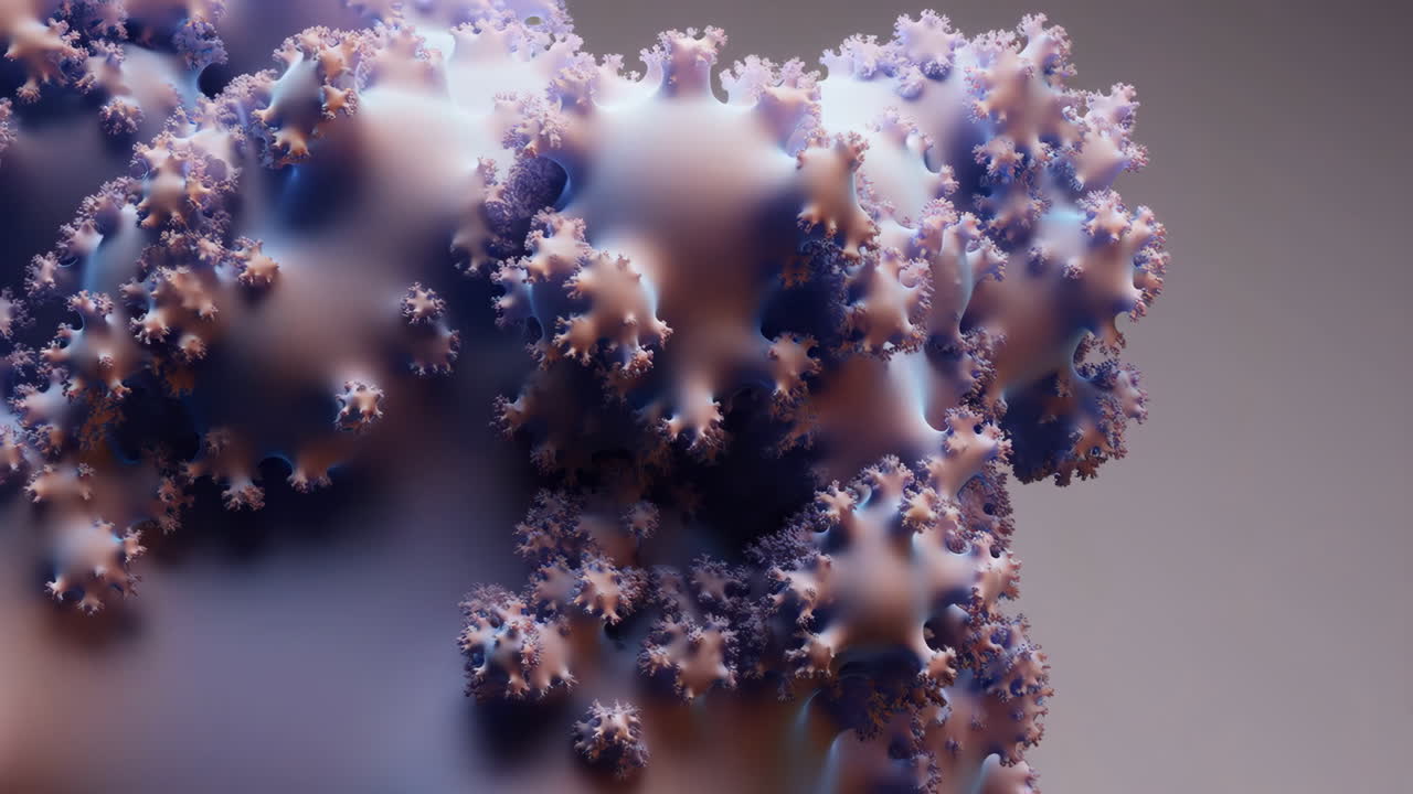 Soft Toned Abstract Fractal Structure