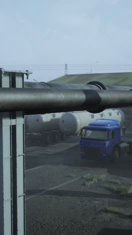 fuel storage tank and bulk truck