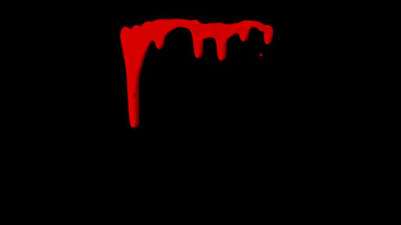 Dripping Blood Isolated Element