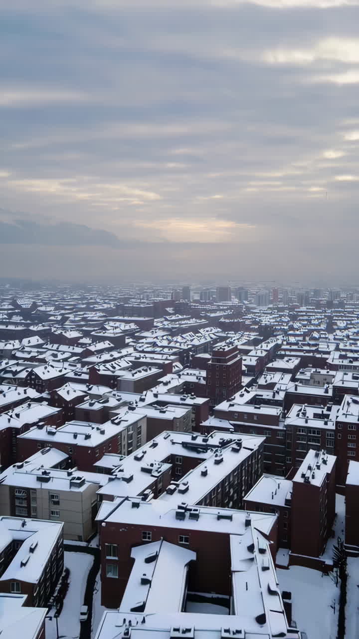 눈 인 도시 풍경