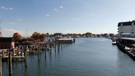 rising aerial above ego alley, severn river, annapolis, md