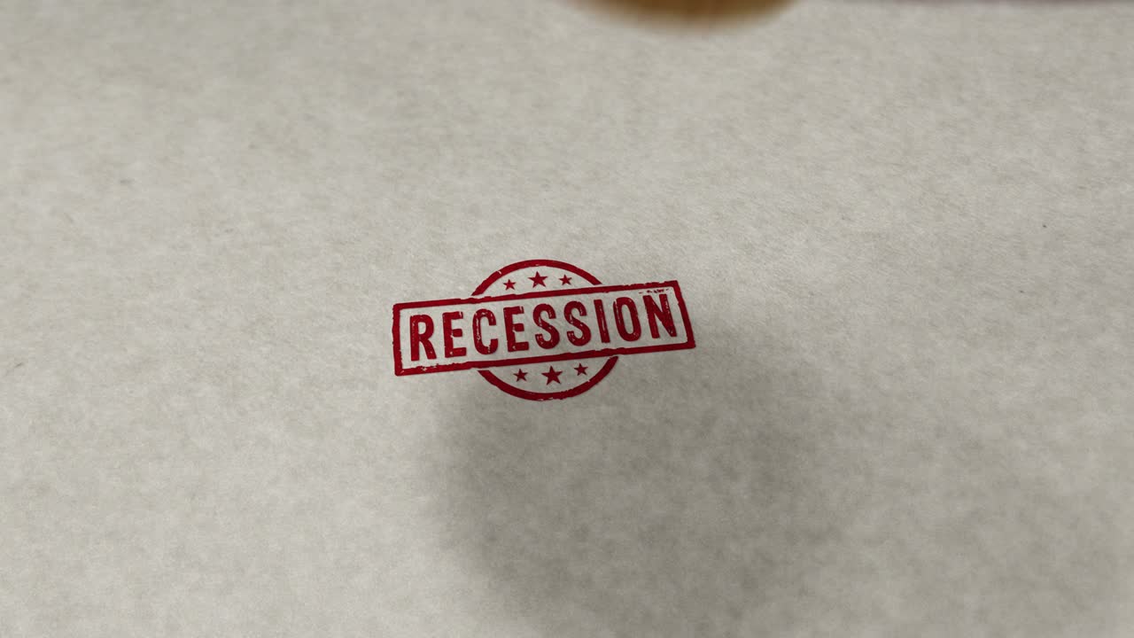 Recession stamp and stamping loop animation