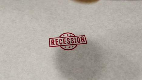 recession stamp and stamping loop animation