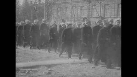 un cortège funèbre russe près de vladivostok en sibérie en 1918