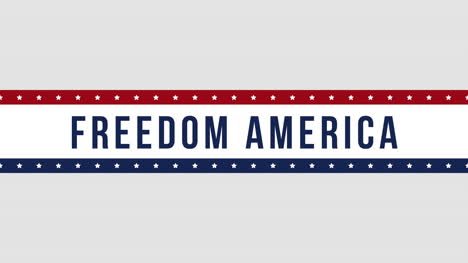 animated closeup text freedom america on holiday background 4