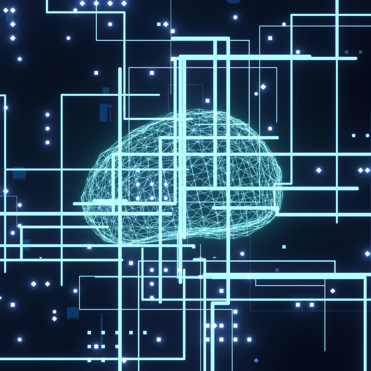 Artificial Intelligence 3d illustration